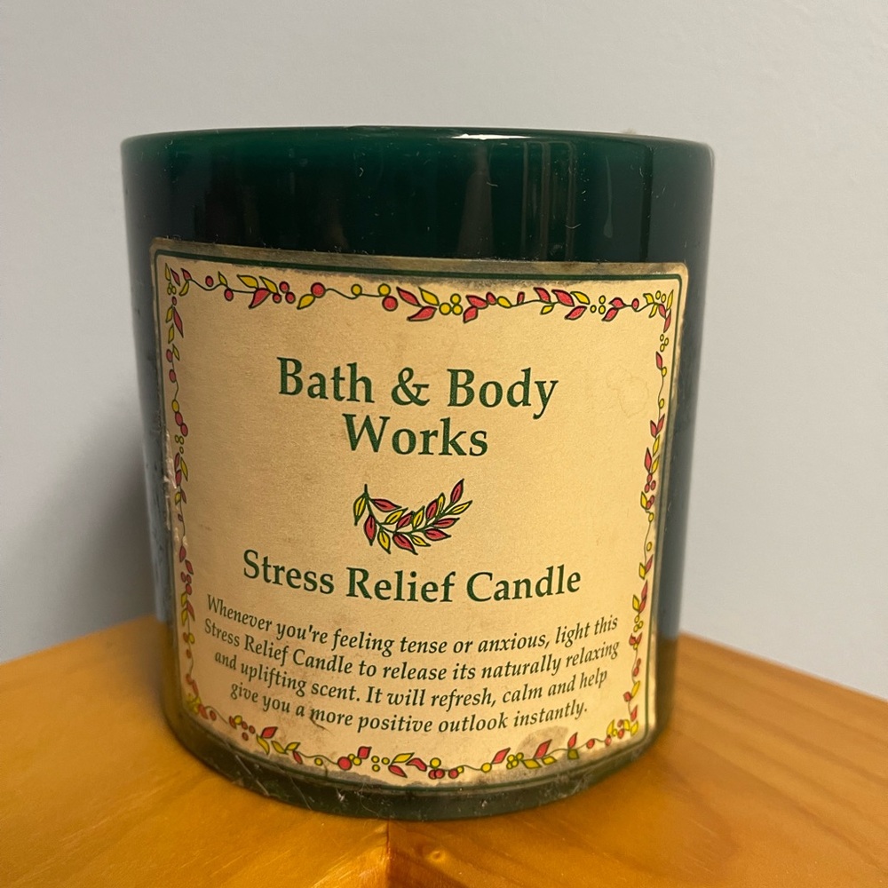 Vintage NWT BBW Stress Relief Candle